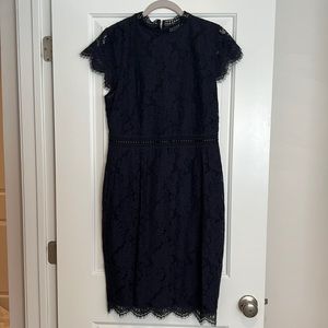 Navy lace dress